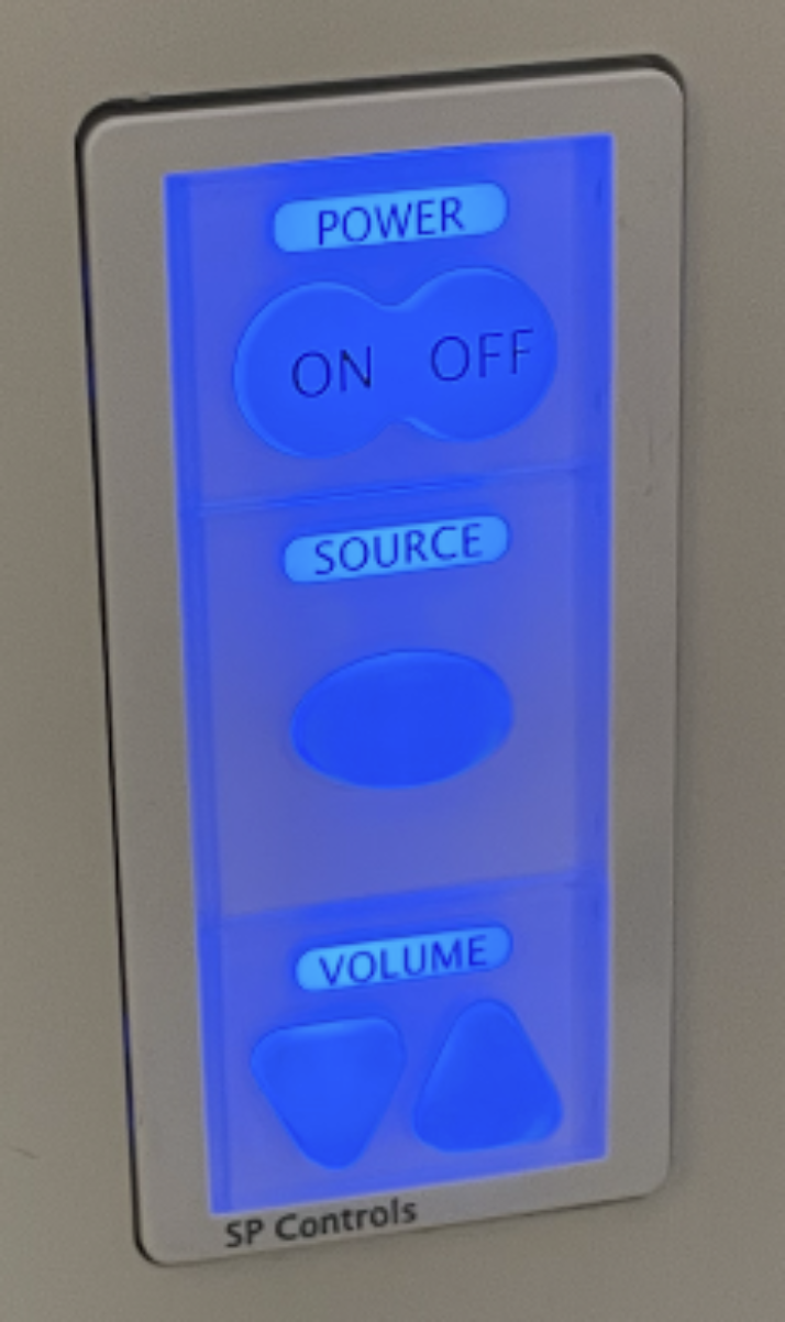 Image of the control panel in the room.